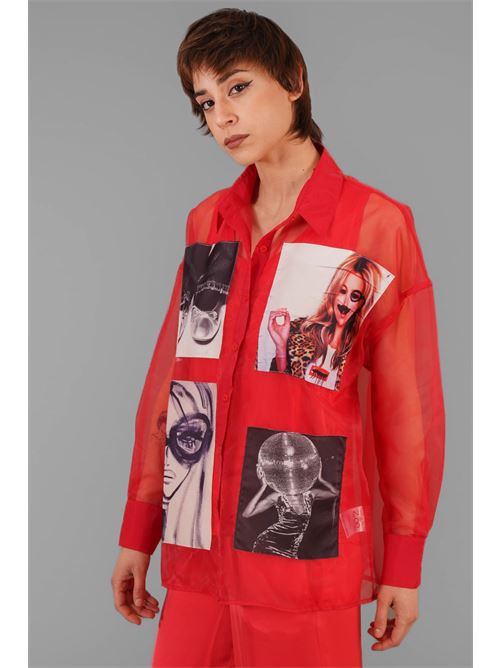 Camicia in organza Z.O.E. | 63Q209ROSSO