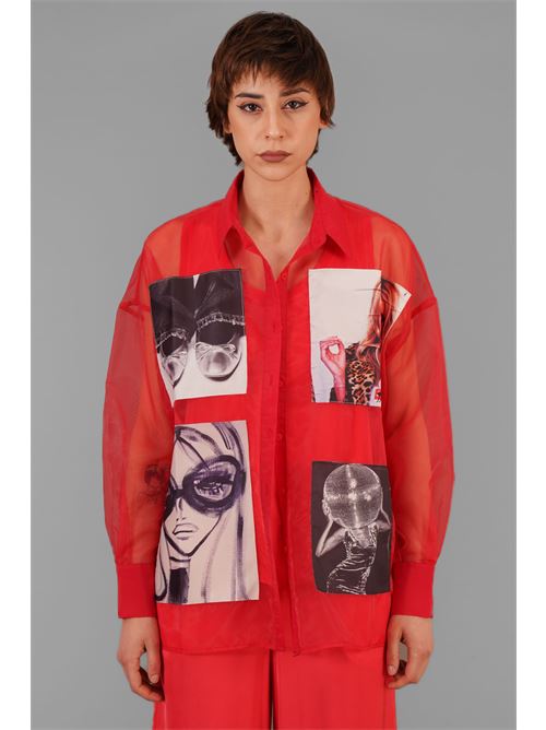 Camicia in organza Z.O.E. | 63Q209ROSSO