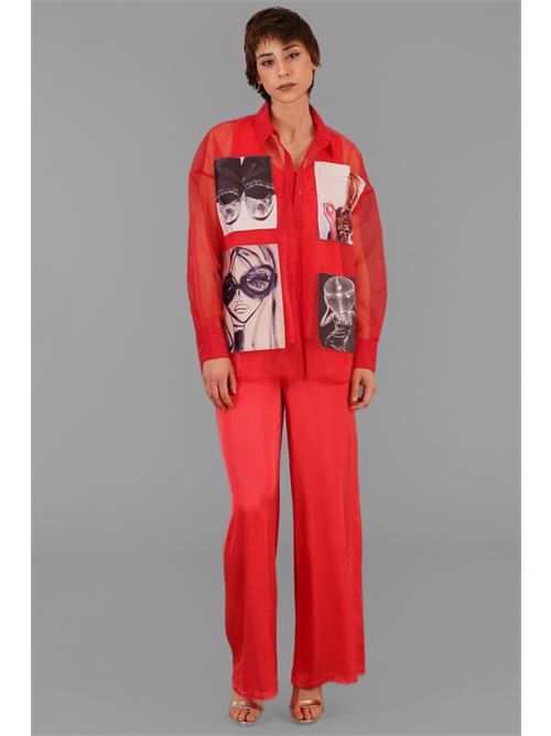 Camicia in organza Z.O.E. | 63Q209ROSSO