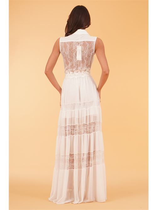 Abito in pizzo Babylon | EL0702BIANCO
