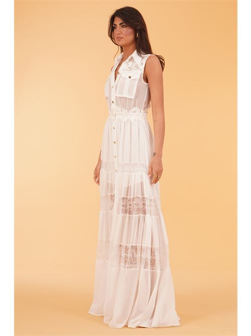 Abito in pizzo Babylon | EL0702BIANCO