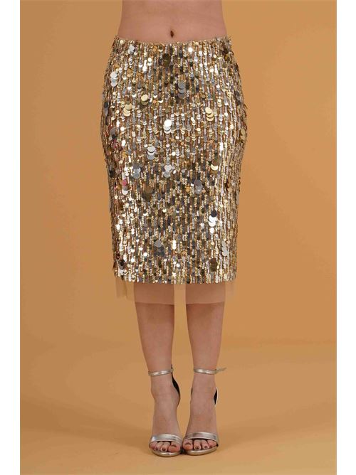 Gonna in paillettes Babylon | MF0003ORO