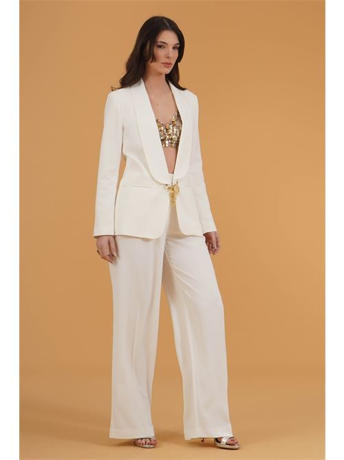 Pantalone in crepe Babylon | MF0624BIANCO