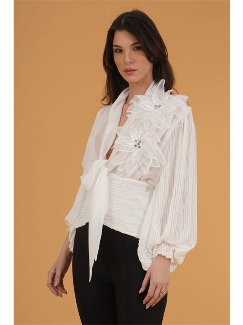 Camicia in georgette Babylon | S00358BIANCO