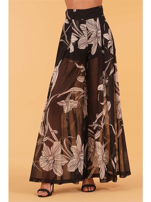 Pantalone Brando in georgette fantasia Divedivine | BRANDOFANTASIA