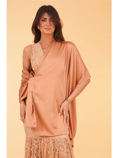 Stola in raso Dramee | 26002MOCHA