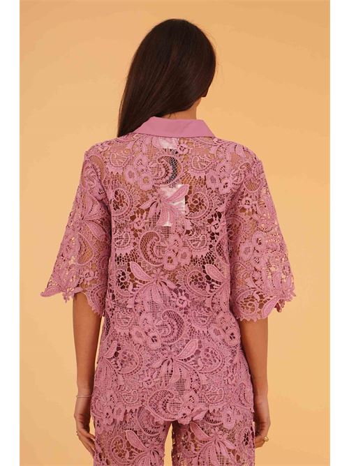 Camicia in pizzo macrame' LAFTY.LIE | 17E220MAGENTA