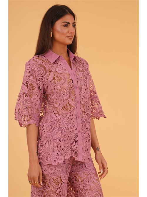Camicia in pizzo macrame' LAFTY.LIE | 17E220MAGENTA