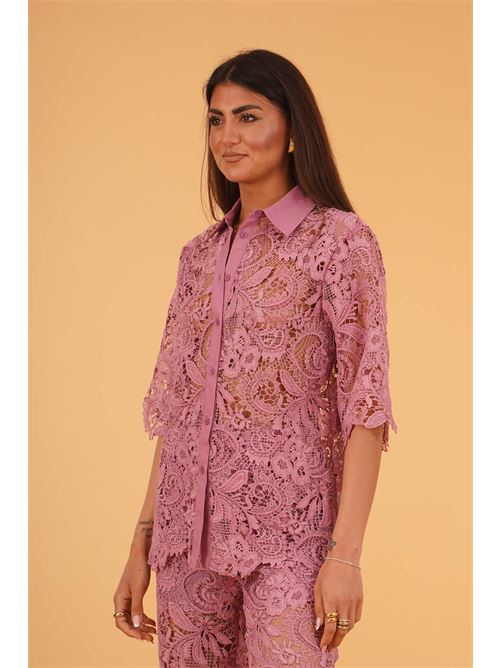 Camicia in pizzo macrame' LAFTY.LIE | 17E220MAGENTA