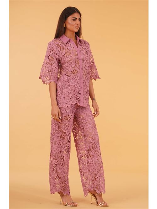 Camicia in pizzo macrame' LAFTY.LIE | 17E220MAGENTA