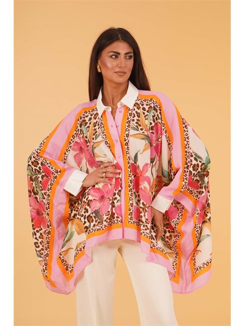 Camicia kimono in viscosa LAFTY.LIE | 25C230FANTASIA